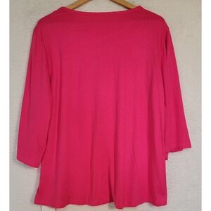Luyaa Pink Women's Top Size 2XL XXL NEW NWT Shirt 3/4 Sleeve 0973